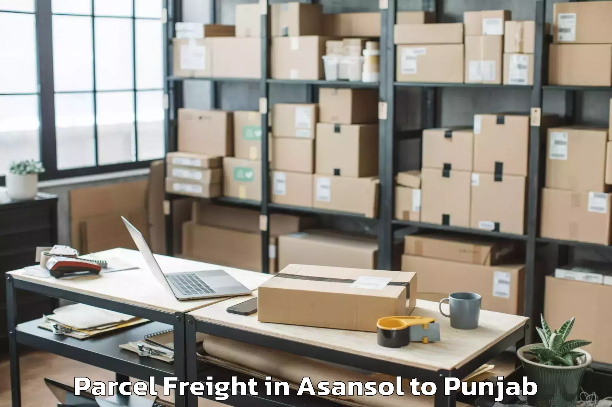 Book Asansol to Ludhiana Airport Luh Parcel Freight Online